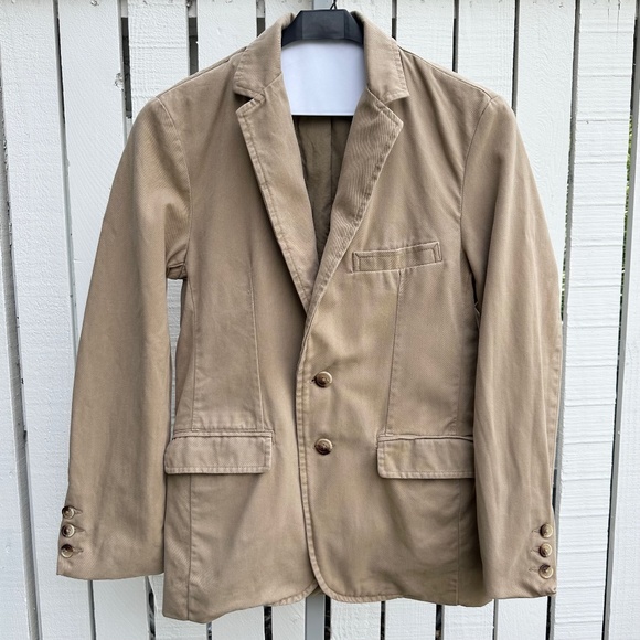 Old Navy | Cotton Tan Blazer | Men’s S EUC - Picture 1 of 14